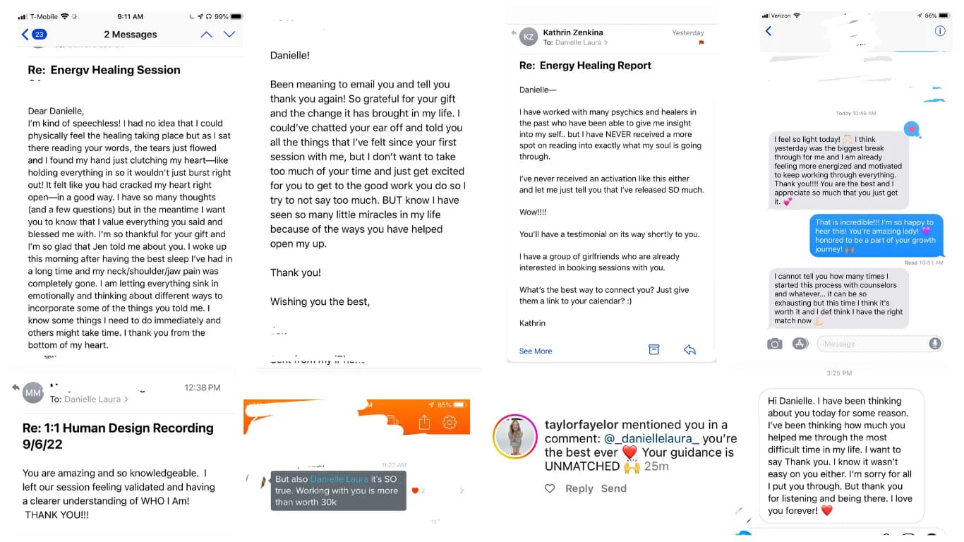 Message from a client