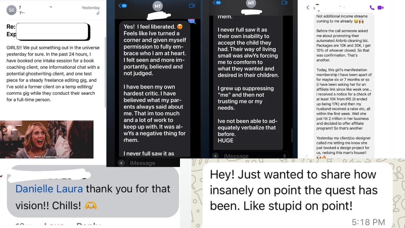 Message from a client